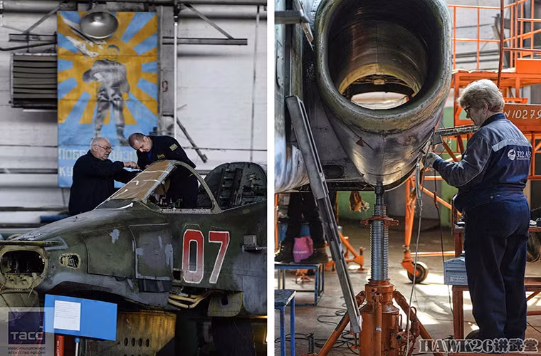 Với chiếc Su-25 này dường như phần khung là thứ duy nhất còn giá trị sử dụng.