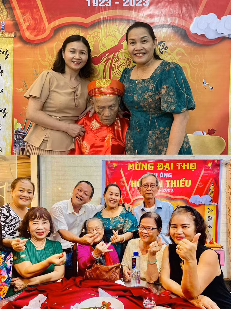Cụ ông vô tư ngủ gật trong tiệc sinh nhật 100 tuổi - Hình 3 Cu ong vo tu ngu gat trong tiec sinh nhat 100 tuoi-Hinh-3