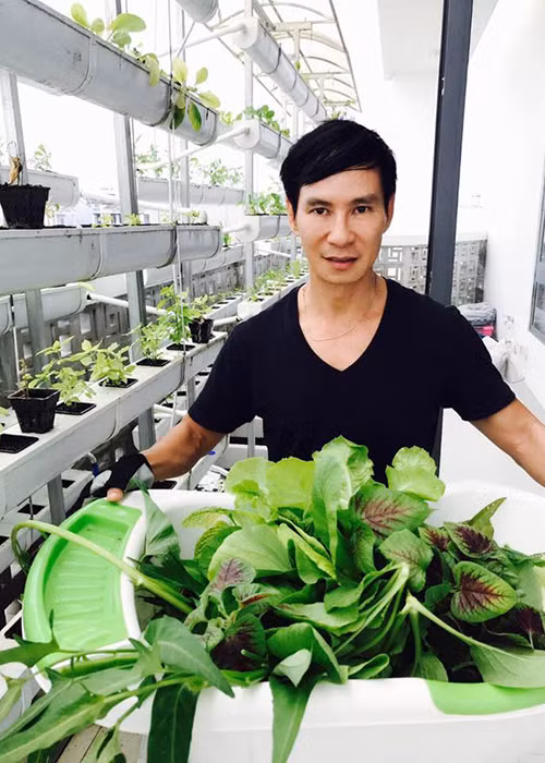 Lý Hải giàu có và thành công nhưng vẫn chọn cách sống đơn giản. Anh tự mình trồng rau trên sân nhà, cho con học trường với mức chi phí bình dân.