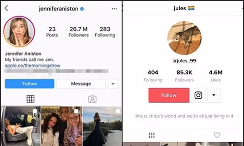 TikTok bi cao buoc sao chep thiet ke cua Instagram