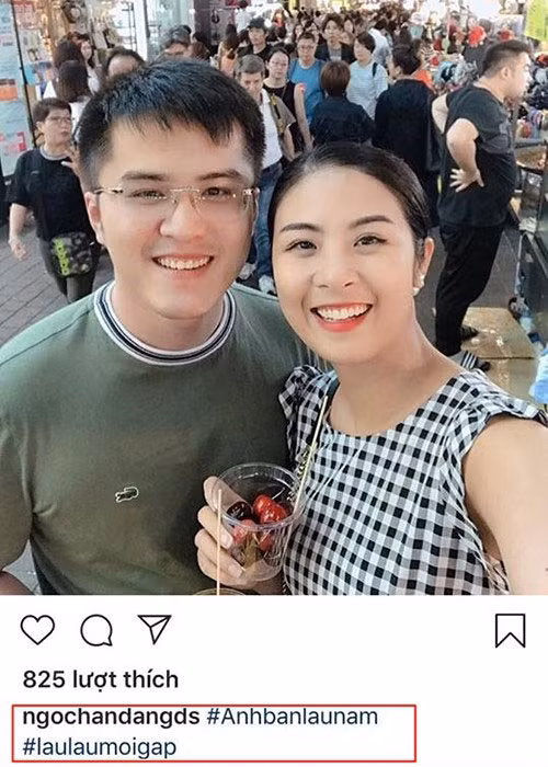 Trên trang cá nhân, Ngọc Hân cũng từng đăng tải một số hình ảnh bên bạn trai tin đồn.