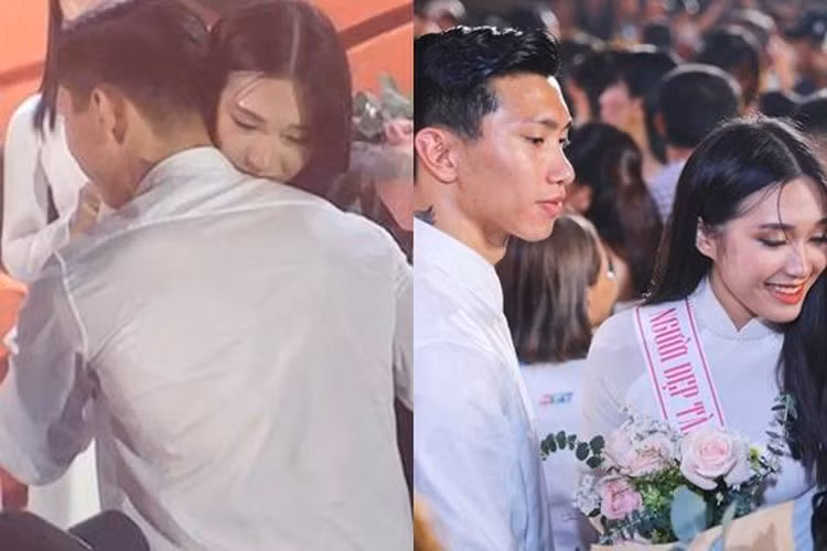 Văn Hậu và Hải My lộ nhiều bằng chứng hẹn hò song cả hai không lên tiếng phản hồi. Ảnh: Tổng hợp