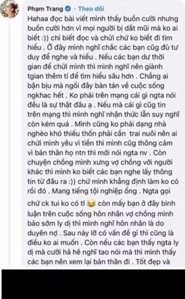 Đứng trước những lời dèm pha và ném đá từ cư dân mạng dành cho chồng mình, mới đây hot girl Xoài Non đã lập tức lên tiếng đáp trả gay gắt, hòng bảo vệ ông xã cũng như bản thân.