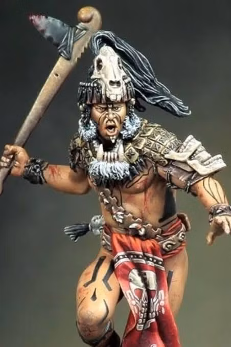 Song song với đó, những đứa trẻ Aztec học nghệ thuật chiến tranh, các kỹ năng chiến đấu, sử dụng nhiều loại vũ khí như dao, kiếm...