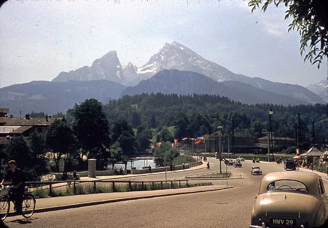 Đường phố ở Berchtesgaden hồi năm 1953.