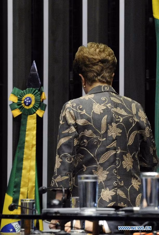 Tổng thống Brazil Dilma Rousseff trong bức ảnh chụp ngày 29/8/2016.