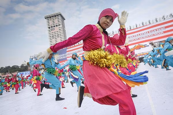 Kỷ niệm ngày Độc lập của Malaysia tại Kuala Lumpur ngày 31/8.