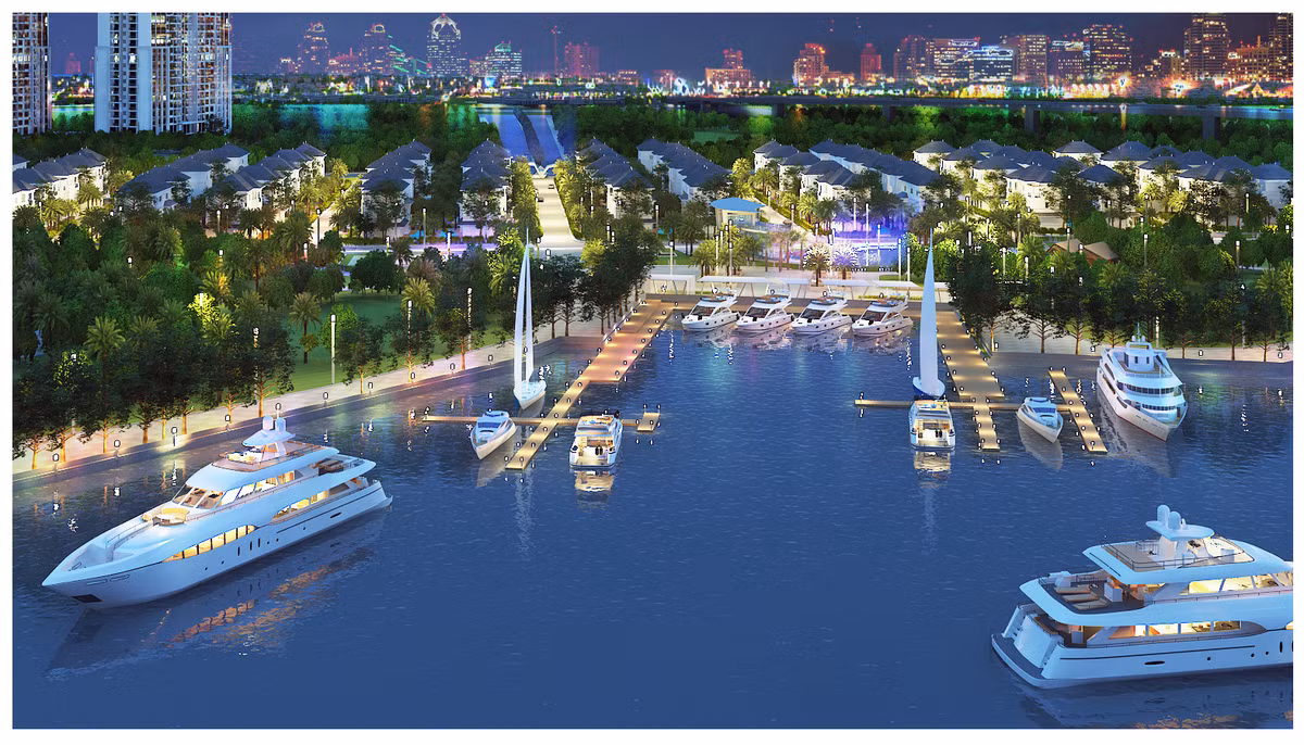 The Villas nằm ngay sát bến thuyền Vinhomes Central Park trong lòng công viên ven sông. Tại đây, cư dân sẽ được tận hưởng những tiện ích, dịch vụ như cigar lounge, hệ thống nhà hàng Âu, Á, bể nước nóng jacuzzi.