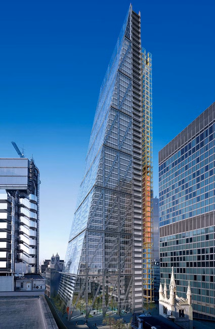 5. Tòa nhà Leadenhall Building ở London, Anh, do công ty kiến trúc Rogers Stirk Harbour + Partners thiết kế.