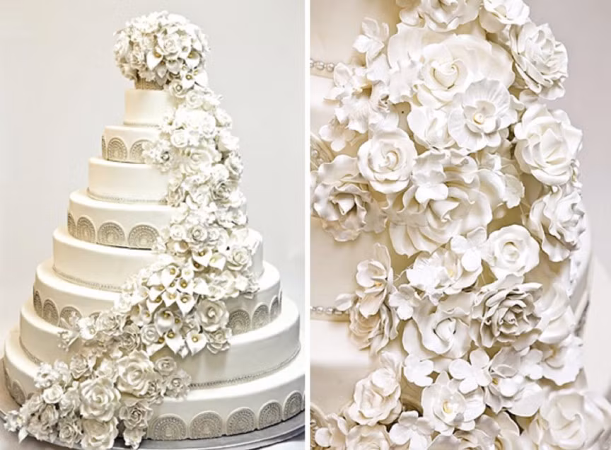 Bánh cưới trong chương trình Luxury Bridal Show giá 20 triệu USD: Chương trình Luxury Bridal Show ở Beverly Hills, California (Mỹ) từng đặt một chiếc bánh trị giá 20 triệu USD trong sự kiện năm 2006. Người thiết kế chiếc bánh Nahid Parsa đã sử dụng các lá vàng và rất nhiều viên kim cương để trang trí bánh.