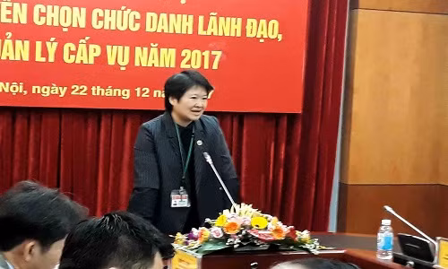 Với số điểm cao nhất, bà Phạm Thu Hằng, chuyên viên cao cấp của Vụ Hợp tác quốc tế đã trở thành Phó vụ trưởng