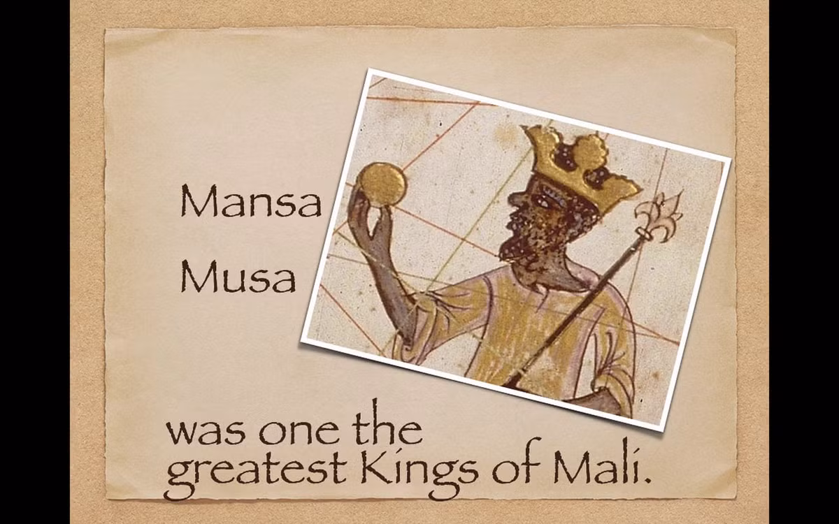 Độ giàu có của Mansa Musa còn được thể hiện qua chuyến hành hương đến thánh địa Mecca theo truyền thống trong đạo Hồi của ông hoàng này.