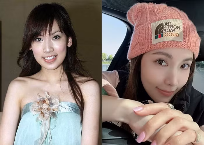 Nhan sắc hiện tại (phải) của Trần Nhược Nghi vượt trội hơn so với thời cô còn là thanh niên.