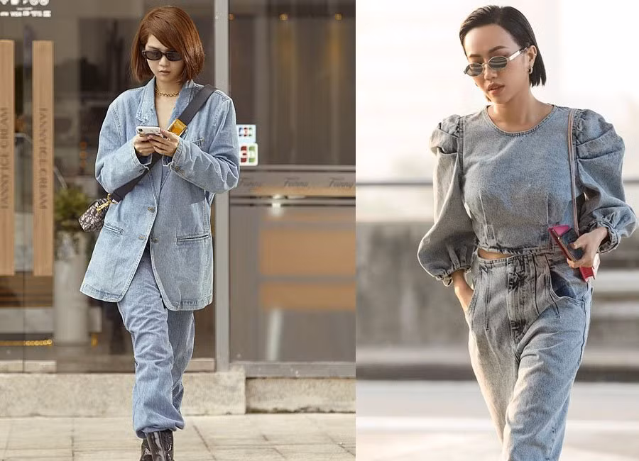 Ngay cả khi không diện đồ đôi, phong cách thường ngày của Diệu Nhi cũng "na ná" Ngọc Trinh.