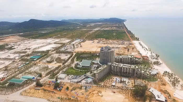 Một phần khu phức hợp Bãi Trường, xã Dương Tơ, huyện Phú Quốc. Nguồn ảnh: Tuổi Trẻ