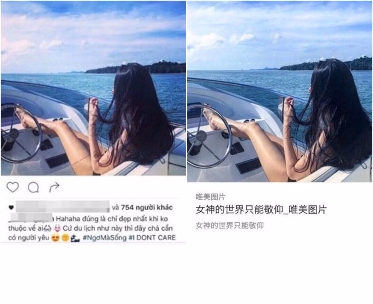 Dường như ở Việt Nam có không ít cô gái trẻ mong muốn được người khác công nhận bản thân mình có một cuộc sống sung sướng, đẳng cấp với nhiều thú vui hao tiền tốn của nhưng lại đầy phong cách. Mong muốn này thể hiện ở những bức ảnh, dòng status khoe mẽ mà họ đăng trên trang cá nhân của mình. Một số trường hợp còn bị dân mạng cất công đi tìm bằng chứng, bóc mẽ là đi mượn ảnh, "ăn cắp ảnh" của người nước ngoài sau đó tự nhận đó là của mình để mô tả cuộc sống thượng lưu khiến người khác ghen tị.