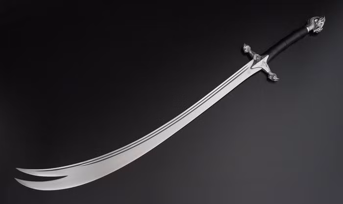 9. Thanh kiếm Zulfiqar: Zulfiqar là một trong những thanh kiếm nổi tiếng nhất trong thế giới Hồi giáo. Nó thuộc sở hữu lãnh tụ Hồi giáo Hazrat Ali - em họ và con rể của nhà tiên tri Muhammad. Một số tài liệu cổ miêu tả nhà tiên tri Muhammad đã trao kiếm Zulfiqar cho Ali trong trận đánh Uhud vì ngưỡng mộ quyền lực và sức mạnh của Ali trên chiến trường. Thanh kiếm này trở thành một biểu tượng trong văn hóa Hồi giáo và được mọi người tôn kính, ngưỡng mộ.