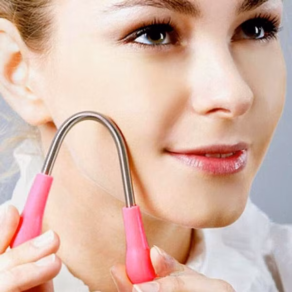 Đây là thiết bị tẩy lông cho khuôn mặt, đặc biệt là vùng má.