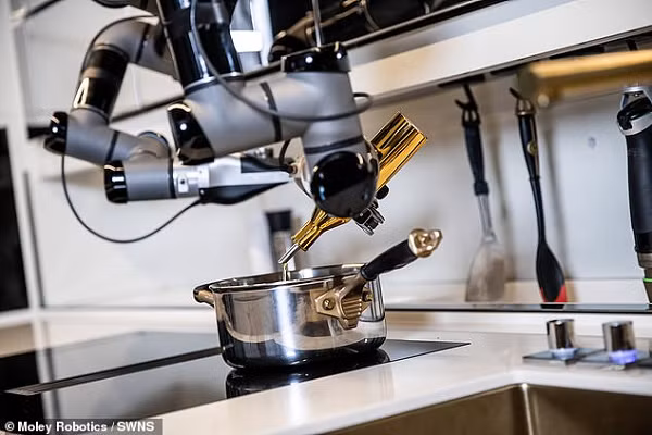 Hai bàn tay robot giúp Moley lấy nguyên liệu từ tủ lạnh thông minh, điều chỉnh nhiệt độ lò nướng, lấy nước vào chảo từ bồn rửa chén, đổ nguyên liệu vào nồi, trộn các nguyên liệu và dọn các món đã hoàn tất ra đĩa như một đầu bếp thực thụ.