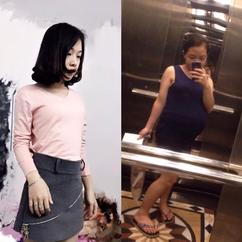 Ngam ngui bo anh truoc va khi mang thai cua me bim sua-Hinh-2