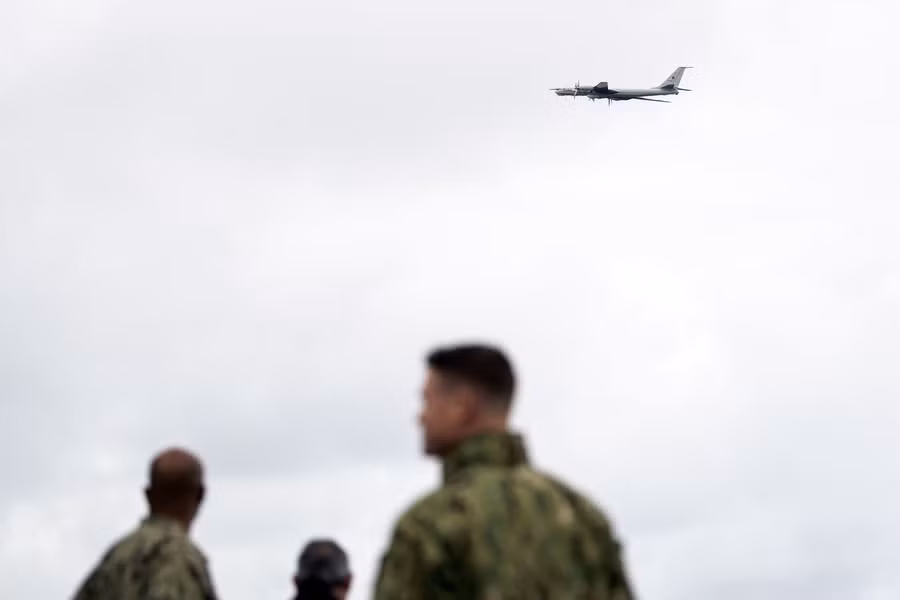 "Quái vật săn ngầm" Tu-142 của Nga. Ảnh: RT