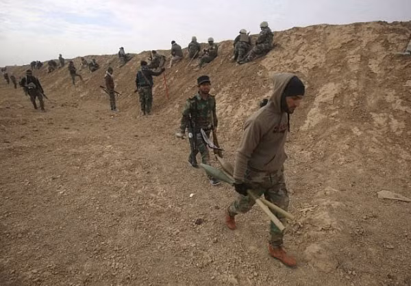 Lực lượng Iraq trên chiến tuyến đánh IS ở Mosul. Ảnh: FNA.