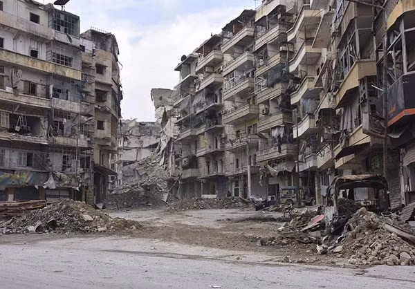 Các cuộc giao tranh tại thành phố Aleppo suốt hơn 5 năm qua đã tàn phá nặng nề nơi này.