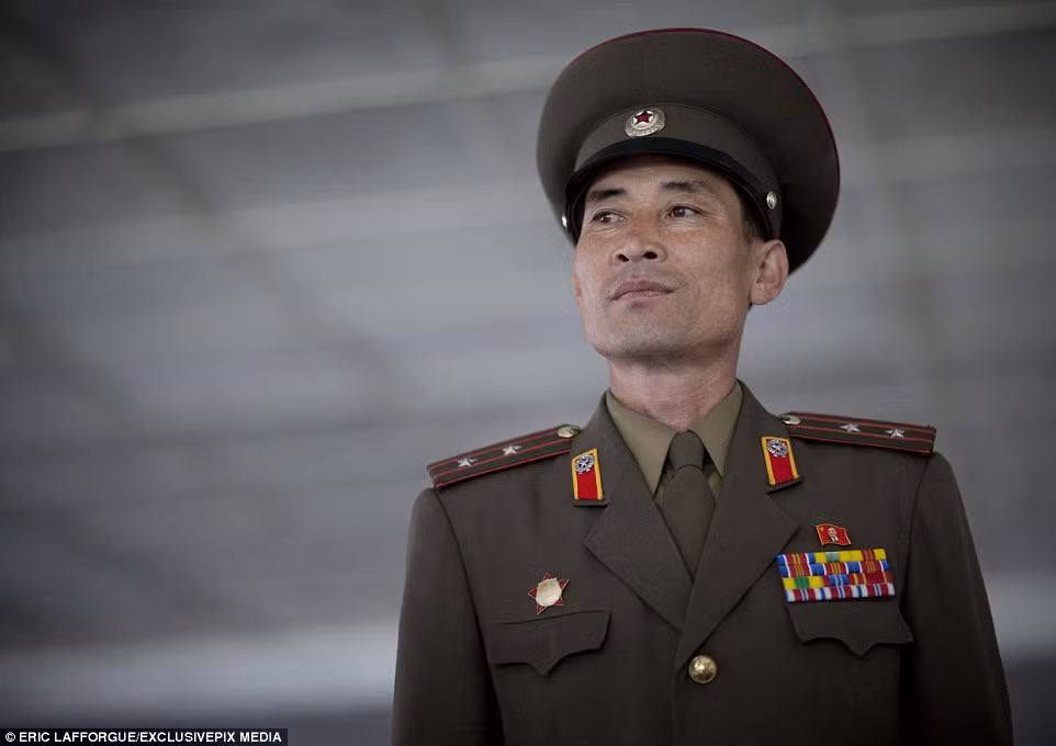 Bức ảnh chụp một binh sĩ Triều Tiên.