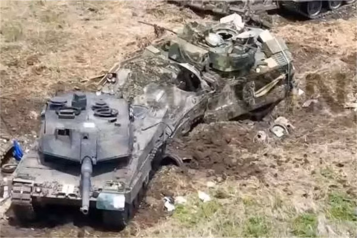 Gã khổng lồ Leopard của Ukraine lép vế trước kẻ tí hon FPV Nga Ga khong lo Leopard cua Ukraine lep ve truoc ke ti hon FPV Nga