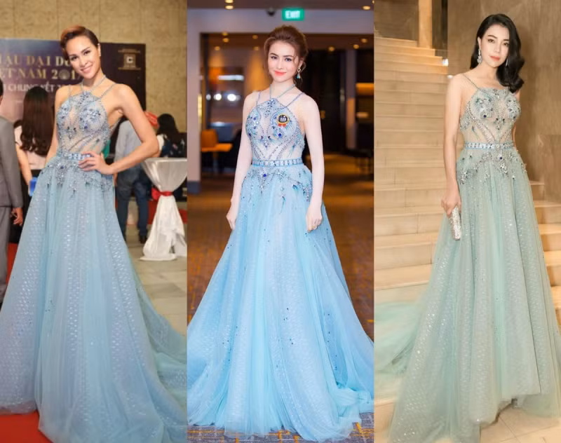 Siêu mẫu Phương Mai và Trà Ngọc là hai người đẹp tiếp theo nằm trong danh sách đụng hàng với Thư Dung.
