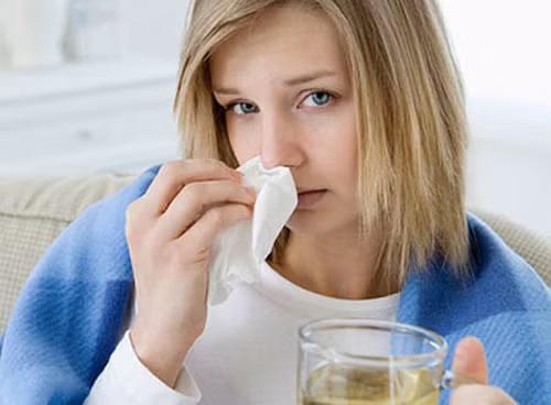 Nghẹt mũi. Khi bị nghẹt mũi, chỉ cần hơ ngải cứu vào đồ hình mũi trên trán - từ giữa trán (huyệt 103) đến đầu đôi lông mày (huyệt 26) chừng 1 phút mũi sẽ nhanh chóng được thông thoáng.