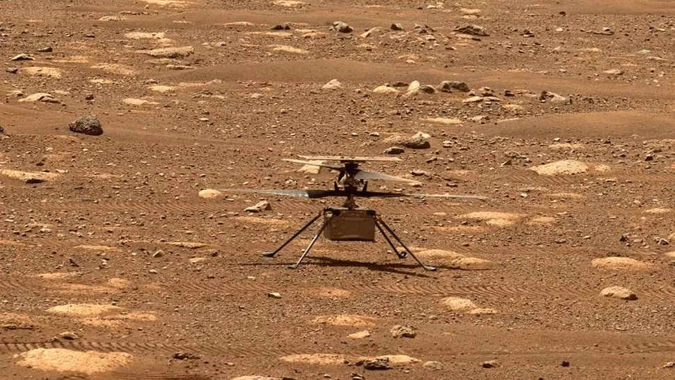 Theo các nhà khoa học tại Phòng thí nghiệm Động cơ phản lực (JPL) của NASA, sau gần 3 năm hoạt động trên sao Hỏa, trực thăng Ingenuity bị rơi trong chuyến bay thứ 72 vào ngày 18/1/2024. Sự cố này khiến Ingenuity Mars bị hư hỏng ở cánh quạt khiến nó không thể bay được nữa. Ảnh: NASA/JPL-Caltech.
