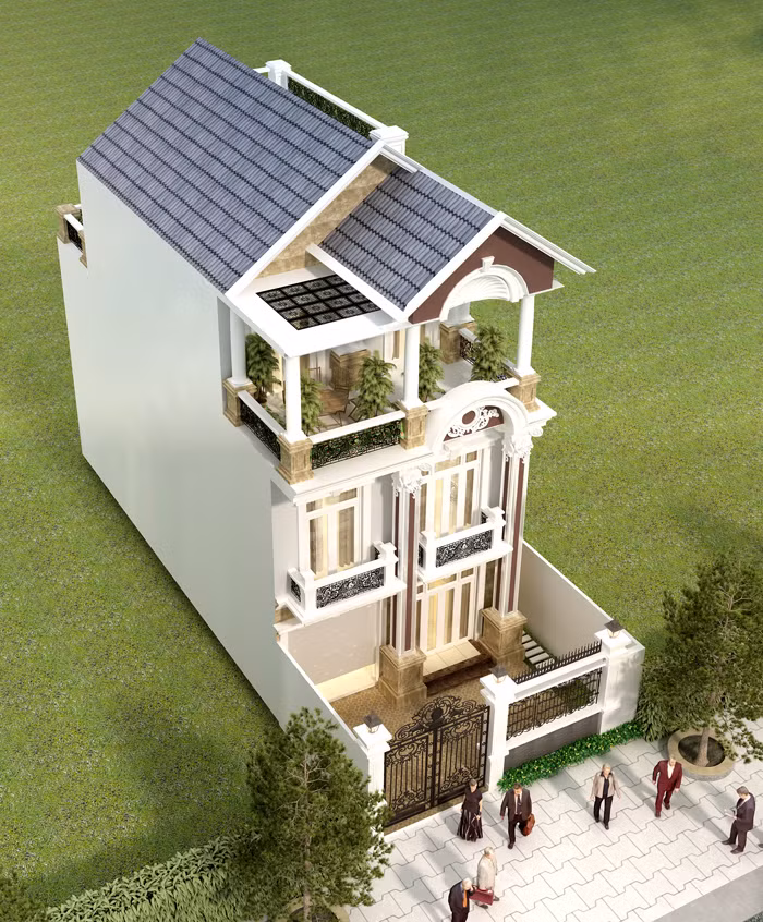 Vẻ đẹp của ngôi nhà phong cách tân cổ điển nằm ở sự tinh tế, chậm rãi cảm nhận từ những chi tiết nhỏ nhất cho tới hình khối không gian. Ảnh: Xaynhasaigon.