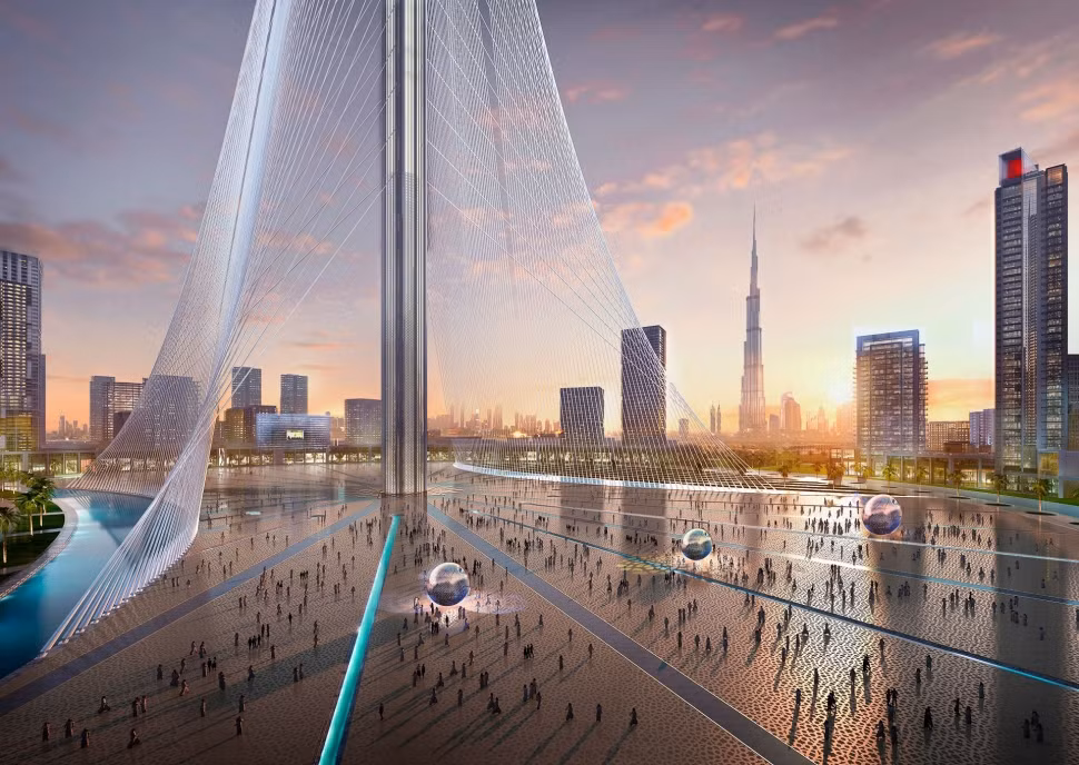 Sau khi hoàn thành, Dubai Creek Harbour sẽ đánh bại Burj Khalifa và trở thành công trình cao nhất được xây dựng cho đến nay.