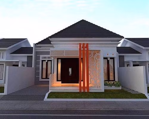 Thiết kế mặt tiền khác lạ đủ sức giúp ngôi nhà này trở nên nổi bật. Ảnh: Xaynhacucre.