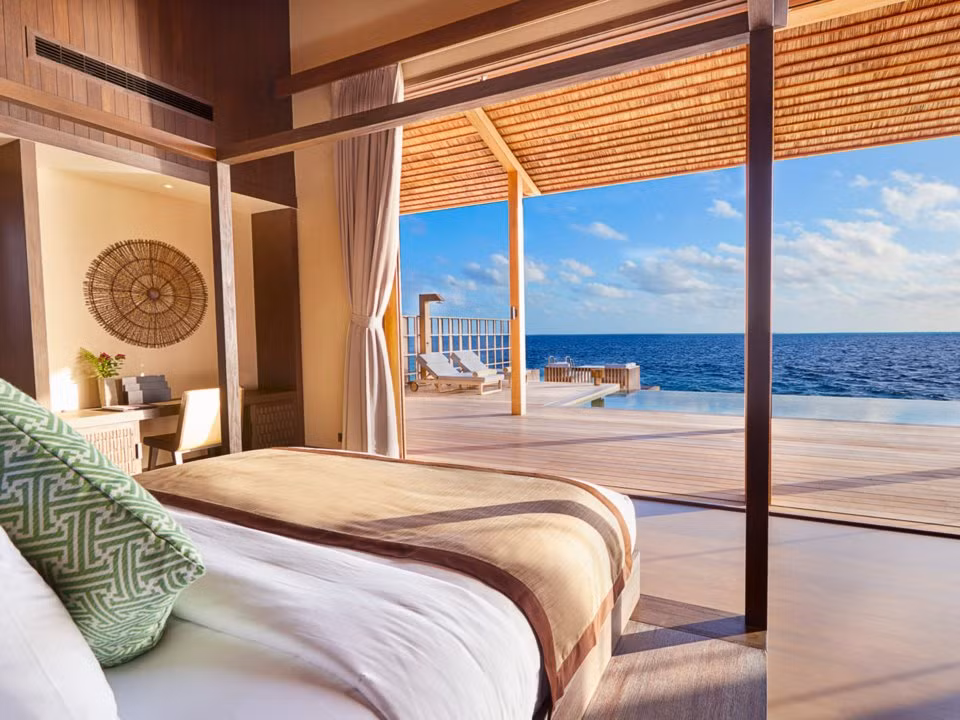 Kudadoo Maldives có sẵn căn hộ 1 phòng ngủ và 2 phòng ngủ.
