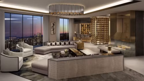 58 triệu USD là giá của penhouse tại tòa tháp Sierra Towers (Los Angeles). Sierra Towers được xây dựng vào những năm 60 và nhanh chóng thu hút nhiều người nổi tiếng đến sinh sống như Cher, Elton John, Sandra Bullock và Lindsay Lohan. (Ảnh: Therichest).