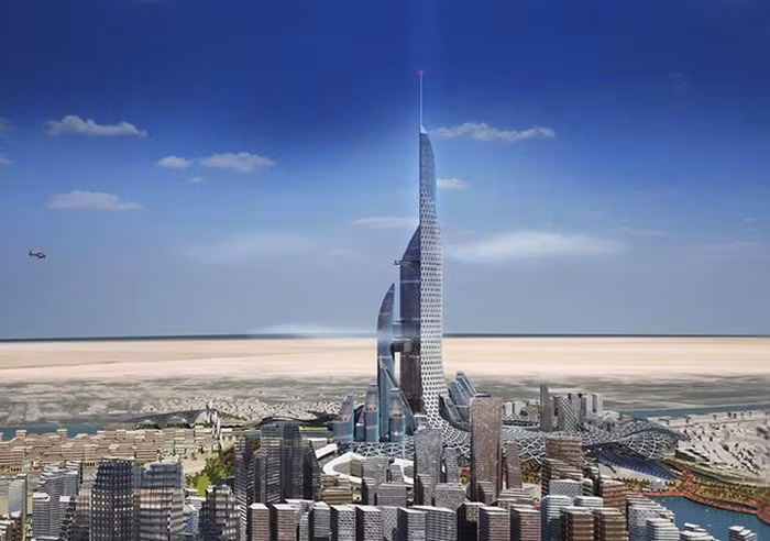 Tháp Jeddah dự tính sẽ ngốn 2,2 tỷ USD. Ảnh: Dezeen.