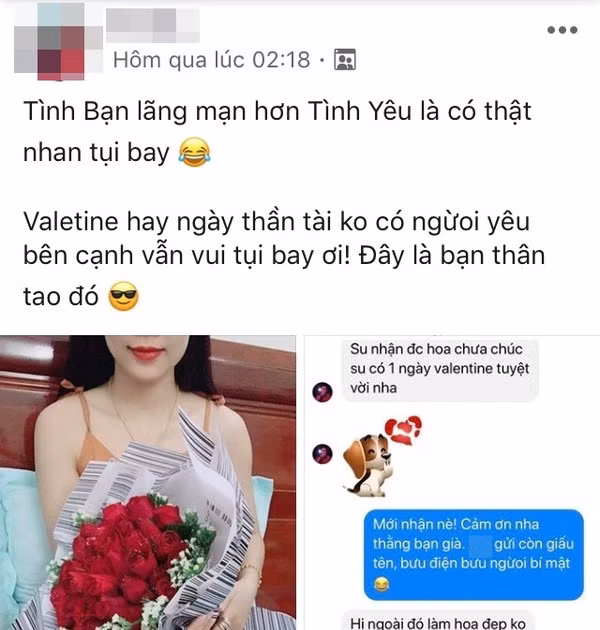 Khoe qua Valentine khung co gai nhan ve phan ung trai chieu