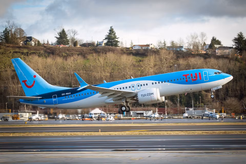 Hãng hàng không du lịch giải trí TUI vận hành 15 chiếc Boeing 737 Max với nhiều nhãn hiệu khác nhau.
