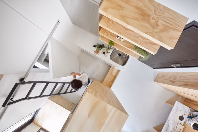  Căn hộ nhỏ rộng 33m2 được thiết kế dành cho hai mẹ con ở Đài Bắc (Đài Loan).