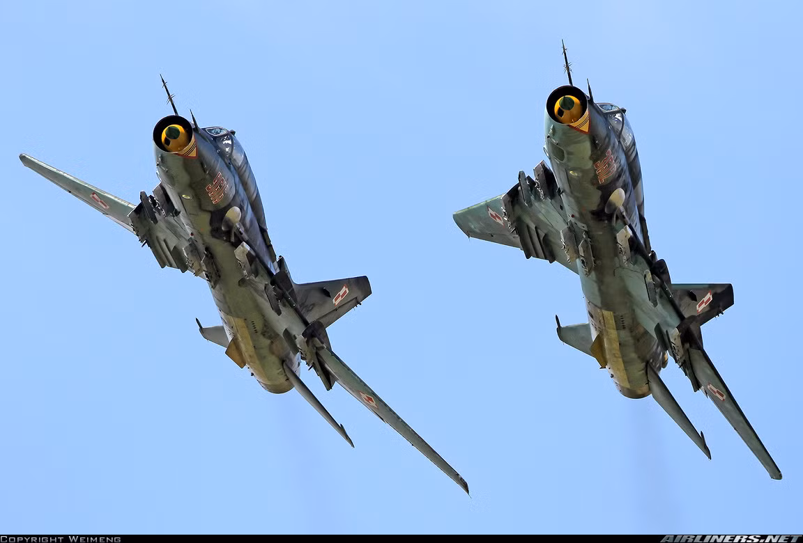 Trong cuộc chiến tranh Yom Kippur và Lebanon 1982, rất nhiều máy bay Su-22 của Không quân Syria cũng đã bị máy bay của Israel tấn công, bắn rơi. Nguồn ảnh: Airlines.net.