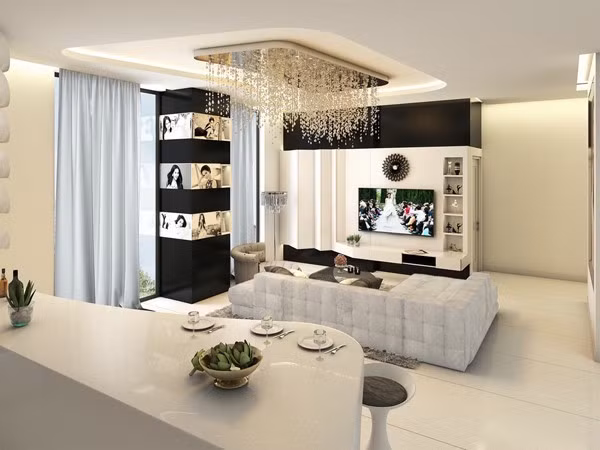  Căn hộ mới của “nữ hoàng nội y” tràn ngập những hình ảnh của cô, từ phòng khách cho tới nhà tắm. Ngọc Trinh có sở thích trưng bày rất nhiều ảnh của mình.