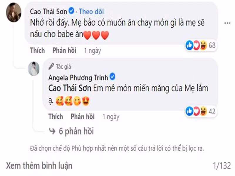 Nam ca sĩ tiết lộ mẹ đẻ của anh rất yêu quý Angela Phương Trinh.