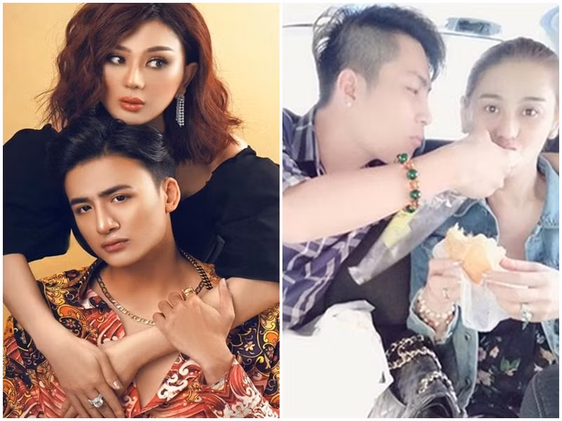 Trên Ngôi sao, Phi Hùng cho biết, anh phát hiện Lâm Khánh Chi có người khác khi kiểm tra tin nhắn trên mạng xã hội của nữ ca sĩ chuyển giới. Theo chồng cũ của Lâm Khánh Chi, Song Duy là người thứ ba. Ảnh: FBNV