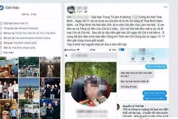 Nu trung ta CA Thai Binh bi to “quyt tien“: Neu dung, tha hoa nhu dai uy Hien, thuong uy Viet?