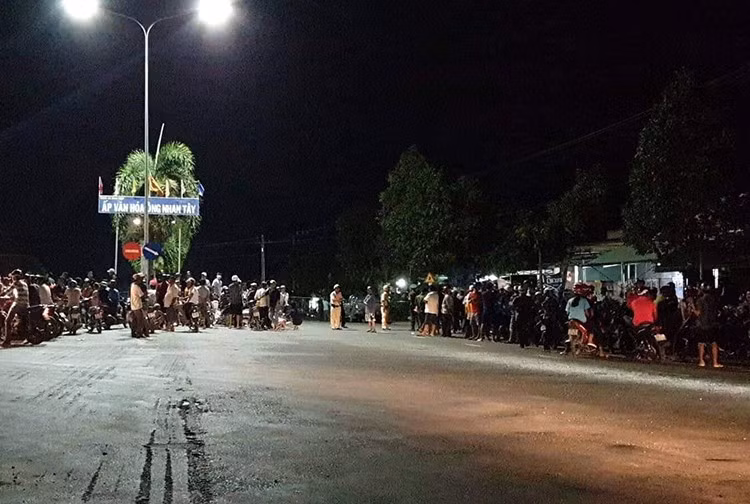Công an đang phong tỏa hiện trường. Ảnh: Vnexpress