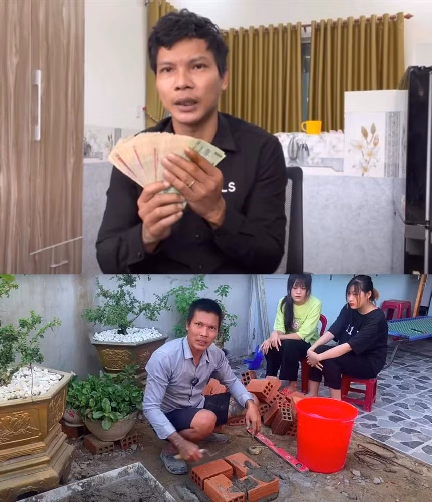 Khi bước chân vào con đường làm YouTube, anh mới có được khoản thu nhập ổn định, đủ để lo cho gia đình mình.