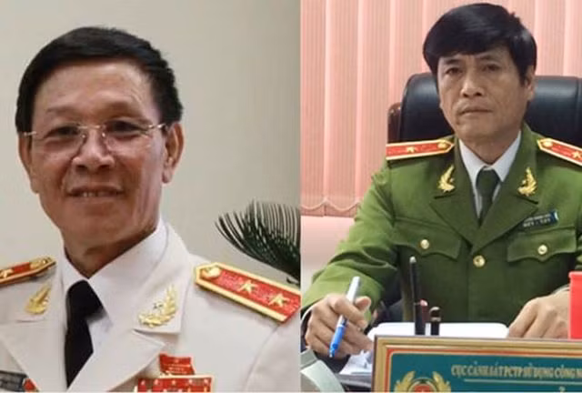 Đến tháng 11/2018, HĐXX TAND tỉnh Phú Thọ đã tuyên phạt Phan Văn Vĩnh (cựu Tổng cục Trưởng Tổng cục Cảnh sát - ảnh trái) 9 năm tù, Nguyễn Thanh Hóa (cựu Cục trưởng C50 - ảnh phải) 10 năm tù, cùng về tội lợi dụng chức vụ và quyền hạn trong khi thi hành công vụ. (Ảnh: Tienphong)