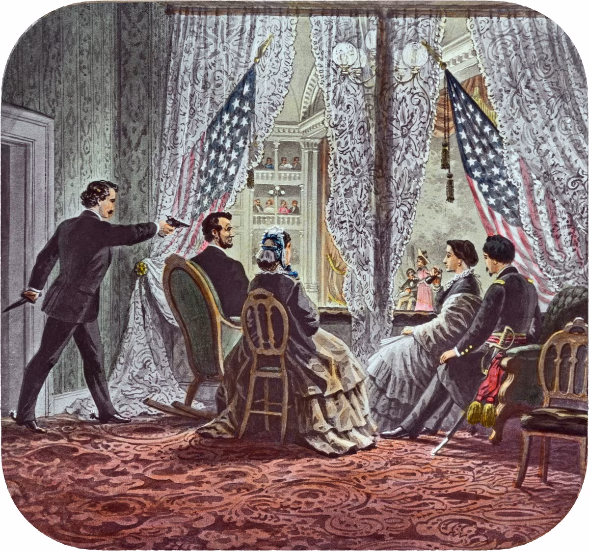 Buổi tối ngày 14/4/1865, Tổng thống Lincoln cùng phu nhân đến nhà hát Ford và bị ám sát hại khi vở kịch gần kết thúc. Theo đó, nhiều người không khỏi bất ngờ khi ông chủ Nhà Trắng tiên đoán trước được cái chết của mình qua một giấc mơ.
